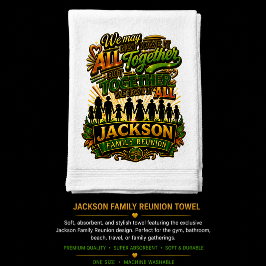 Jackson Family   ~ 11 X19 Commemorative Towel (Copy)