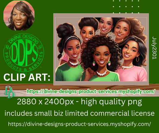 Digital Clip Art ~ Digi Dolls